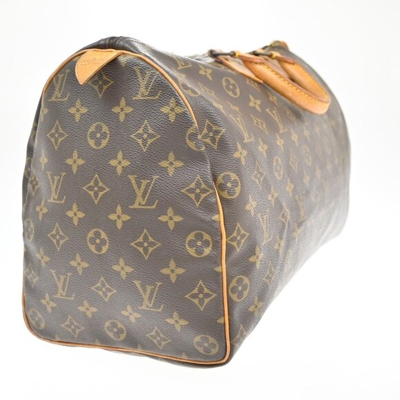 LOUIS VUITTON Speedy 40 Travel Hand Bag Monogram Leather Brown - Picture 4 of 16